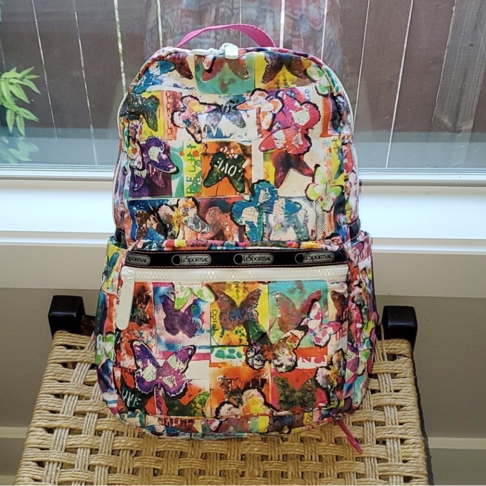 Lesportsac Multicolor Butterfly Backpack 
Vintage artist-in-residence